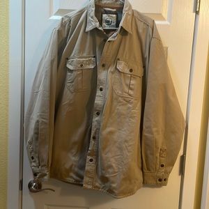 Men’s flannel lined barn jacket / shirt